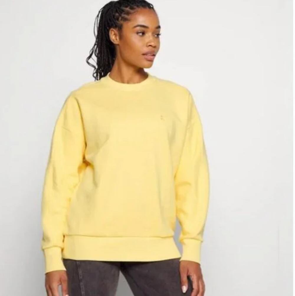 NEW! Sweaty Betty 'Essentials' Sweatshirt in RIVIERA YELLOW (XXL)